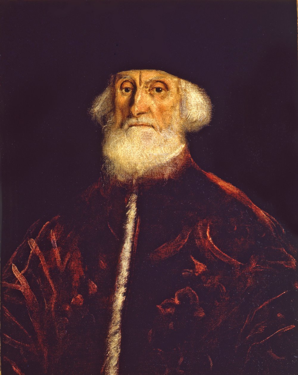 Porträtt av åklagaren Jacopo Soranzo, ca. 1550. av Jacopo Robusti Tintoretto