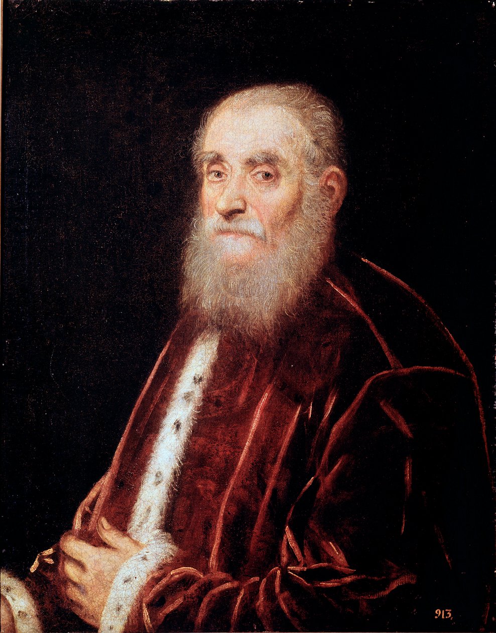Porträtt av venetiansk senatormålning av Jacopo Robusti dit Tintoretto av Jacopo Robusti Tintoretto