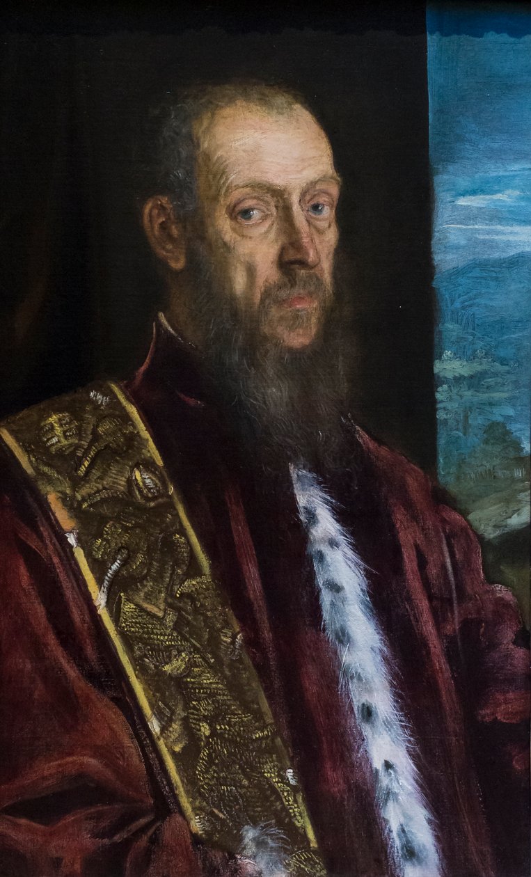 Porträtt av Vincenzo Morosini, ca 1575-80 (olja på duk) av Jacopo Robusti Tintoretto