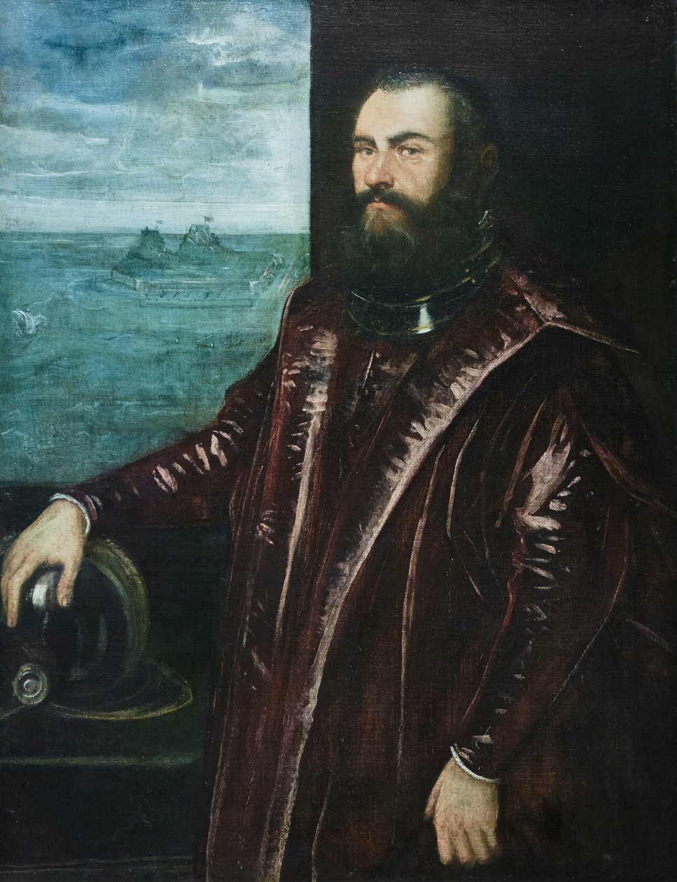 Porträtt av en venetiansk amiral av Jacopo Robusti Tintoretto
