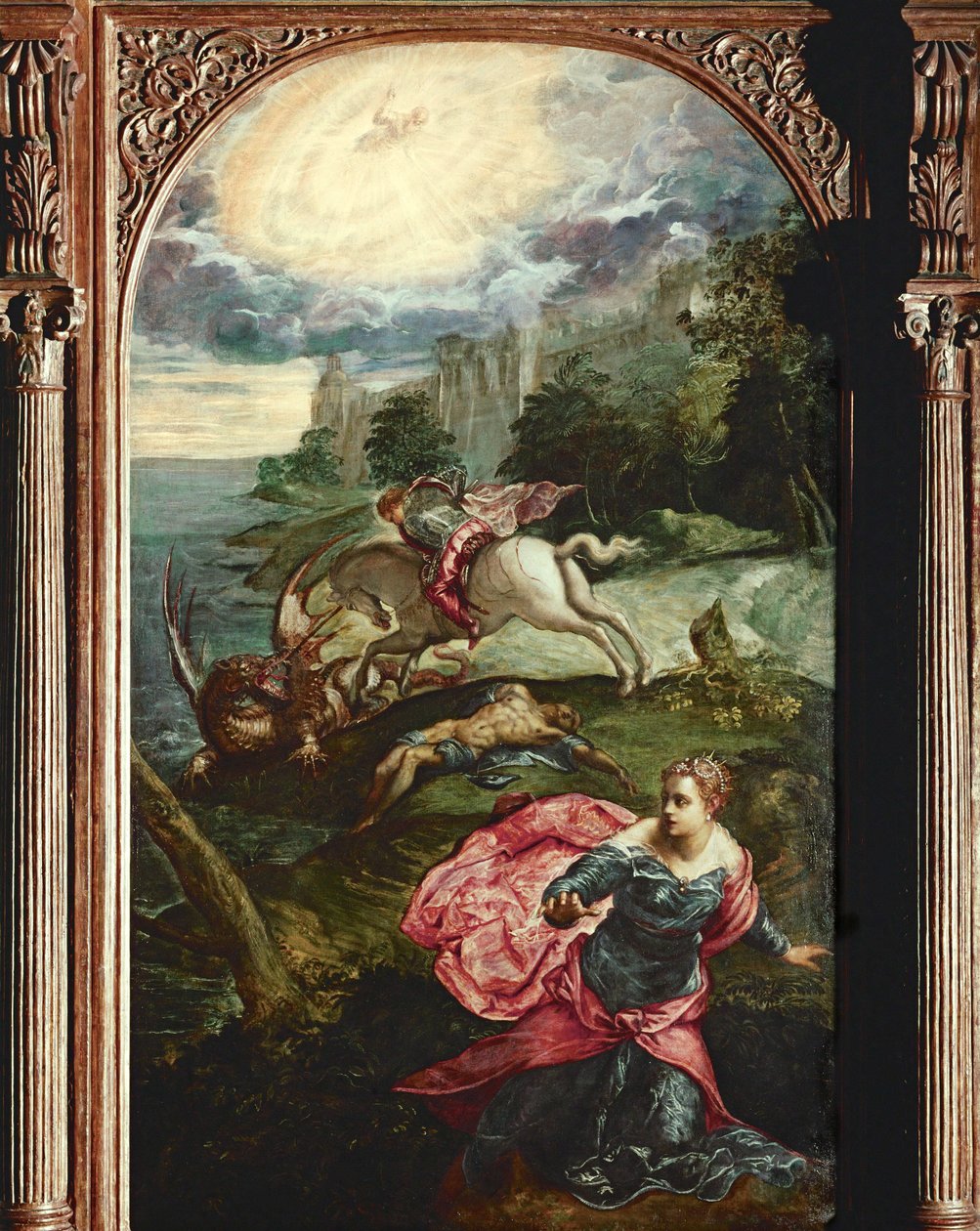 Sankt Göran och draken, ca 1560 (olja på duk) av Jacopo Robusti Tintoretto