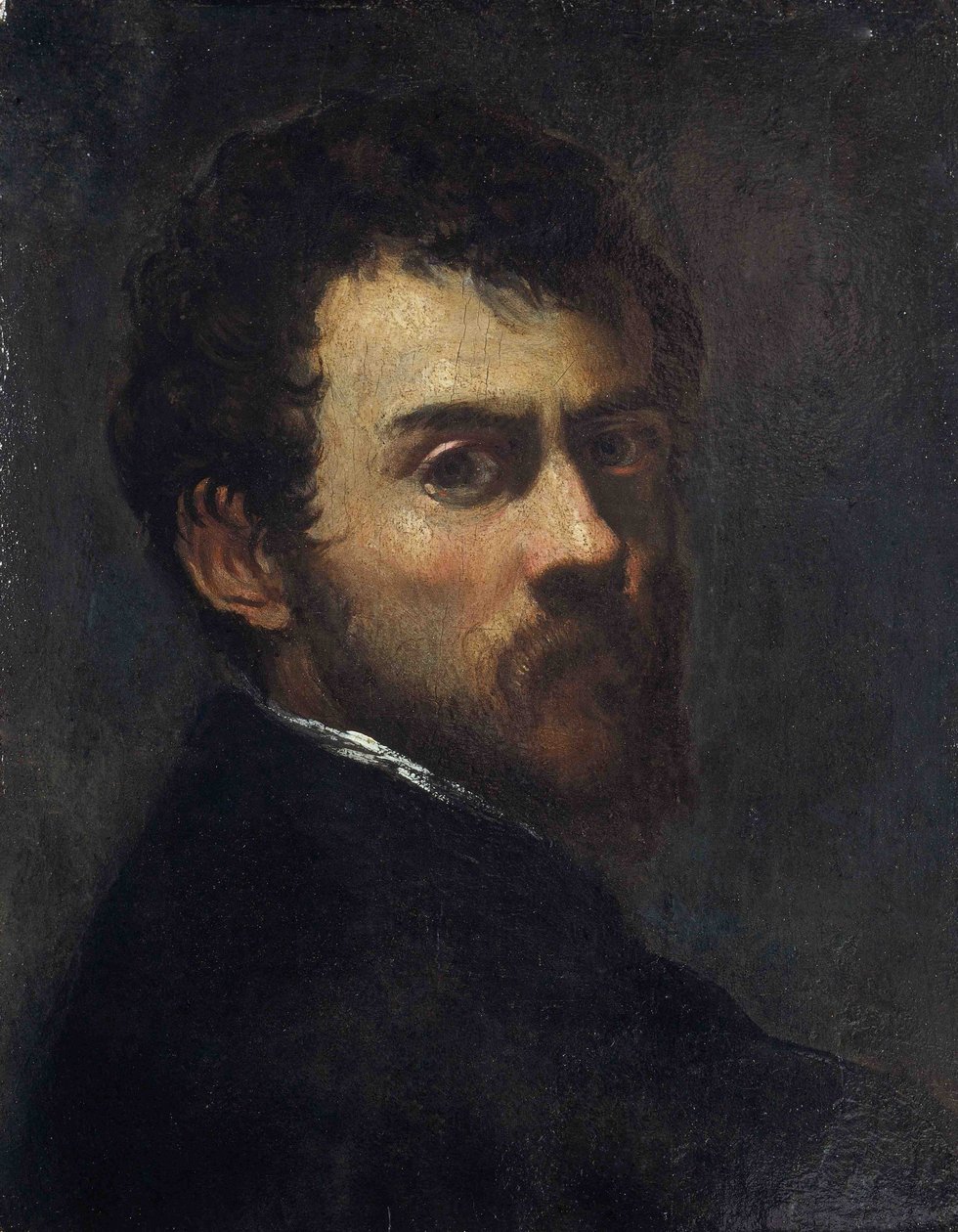 Självporträtt som ung av Jacopo Robusti Tintoretto