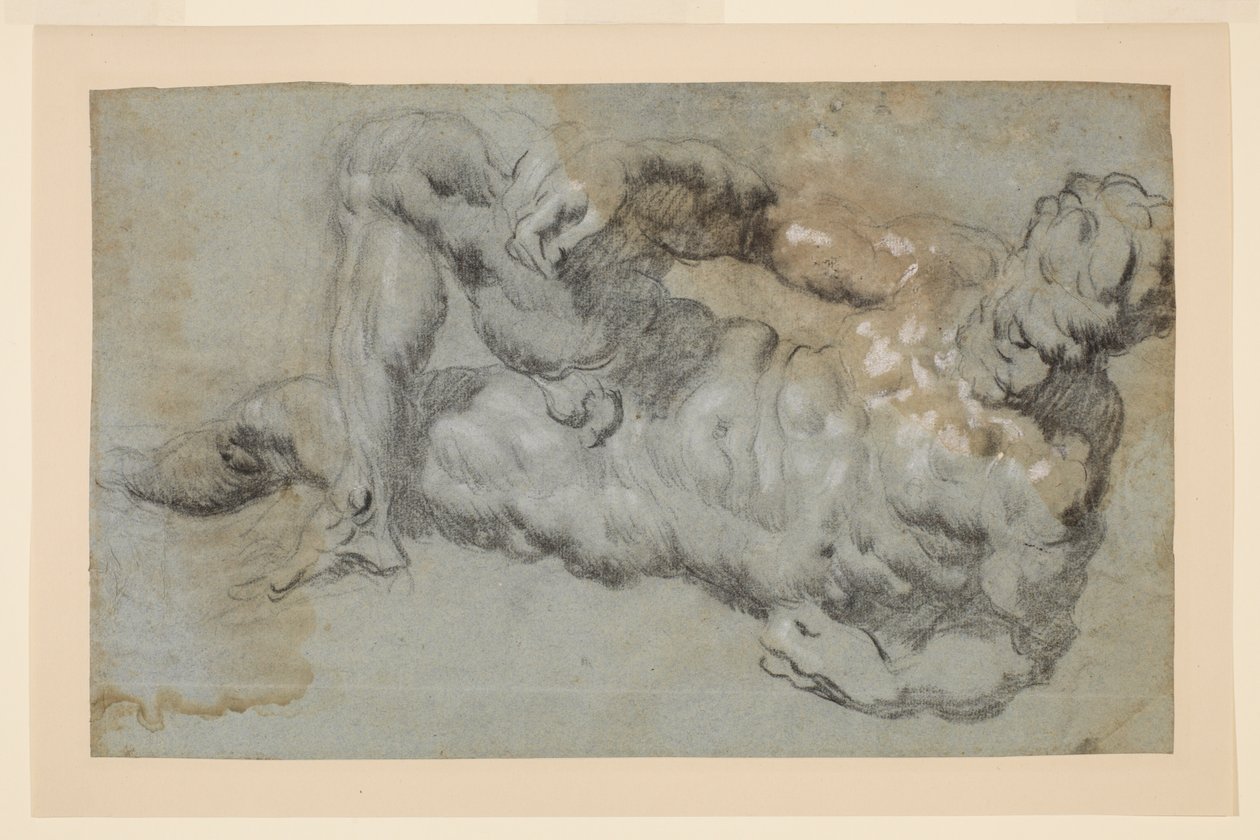Studera efter Michelangelos "Evening" av Jacopo Robusti Tintoretto