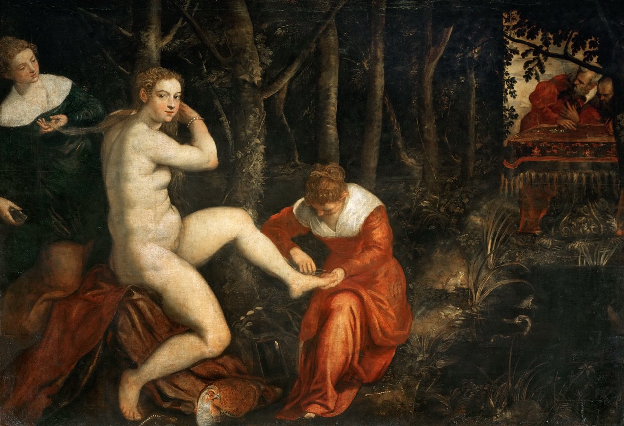 Susanna och de äldre av Jacopo Robusti Tintoretto