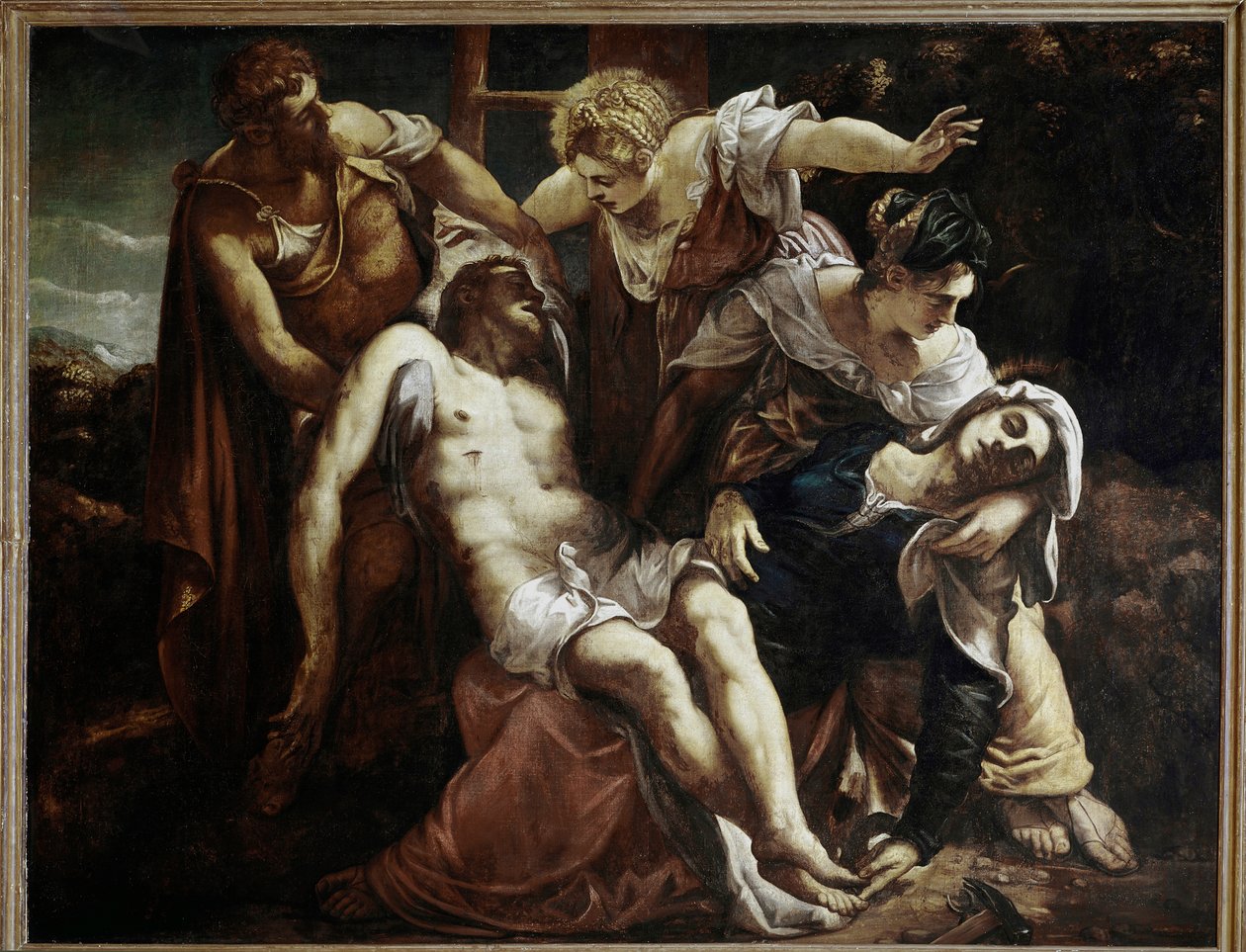 The Deposition of Christ, c.1559 (olja på duk) av Jacopo Robusti Tintoretto