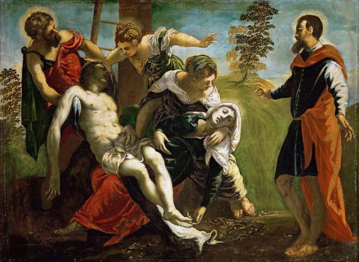 Nedstigningen från korset, ca. 1548. av Jacopo Robusti Tintoretto