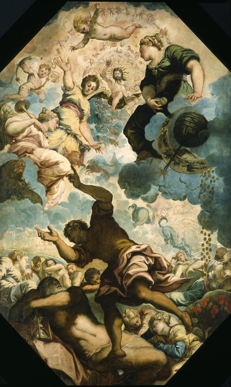 The Dreams of Men, mitten av 1500-talet av Jacopo Robusti Tintoretto
