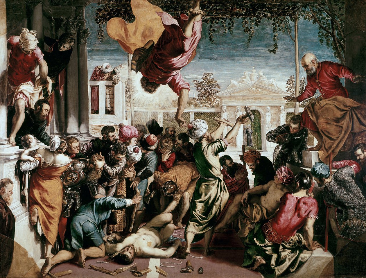 Miraklet där Markus frigör en slav, 1548 av Jacopo Robusti Tintoretto