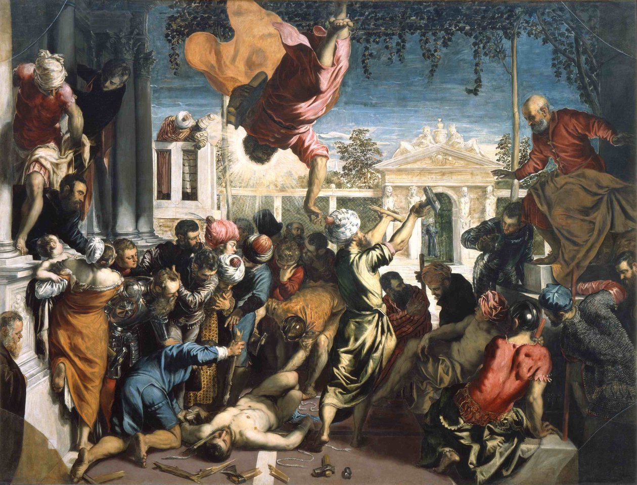 Slavens mirakel Miraklet från Sankt Markus av Jacopo Robusti Tintoretto