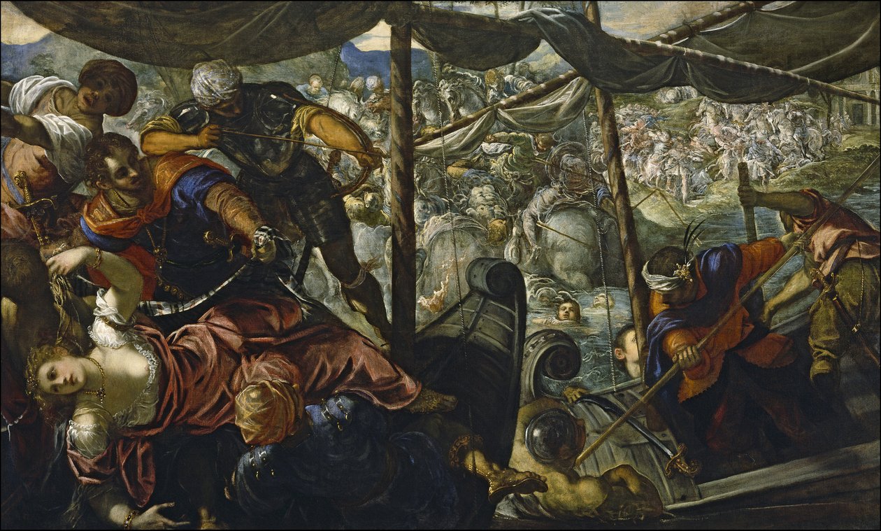 Våldtekten av Helen, 1578 av Jacopo Robusti Tintoretto