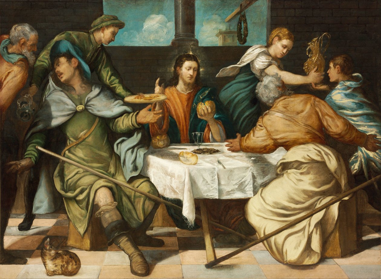 Nattvarden i Emmaus av Jacopo Robusti Tintoretto