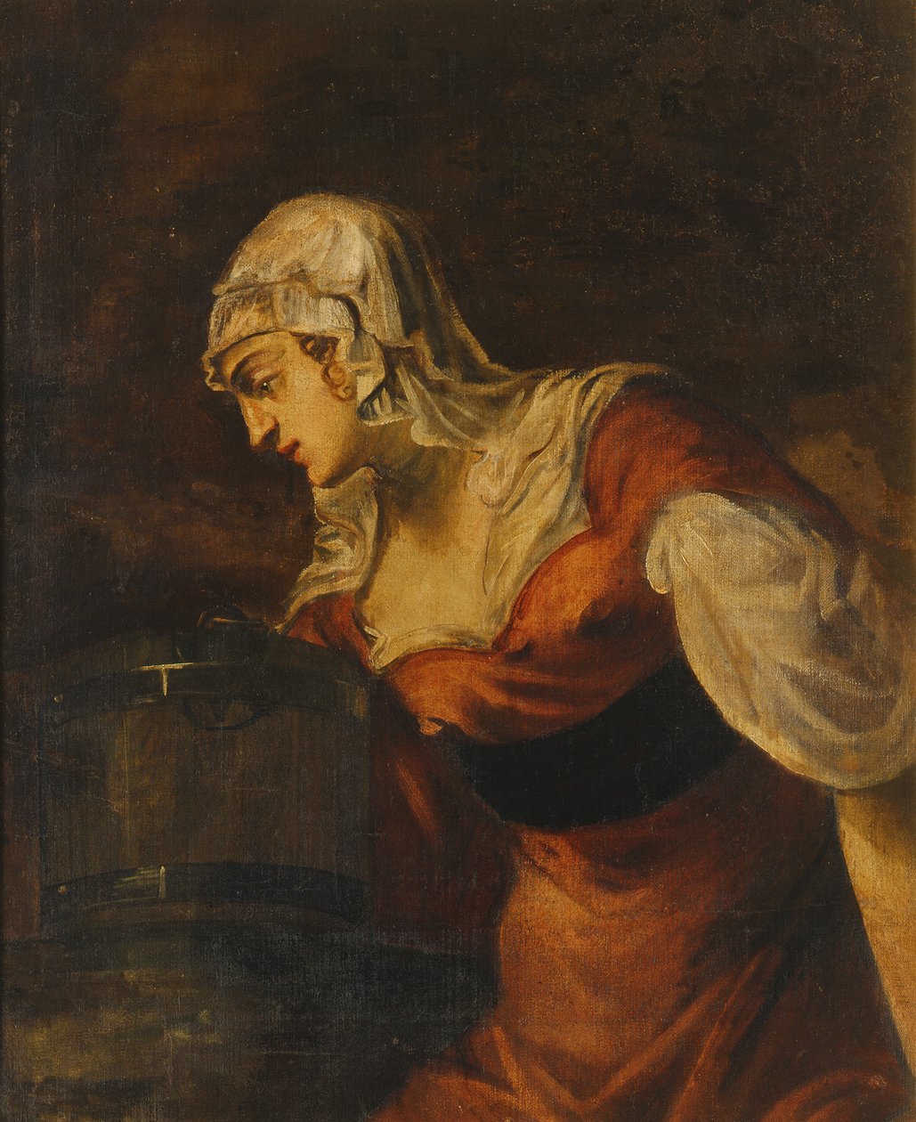 Kvinnan från Samaria vid brunnen, ca 1560 (se 50268) av Jacopo Robusti Tintoretto