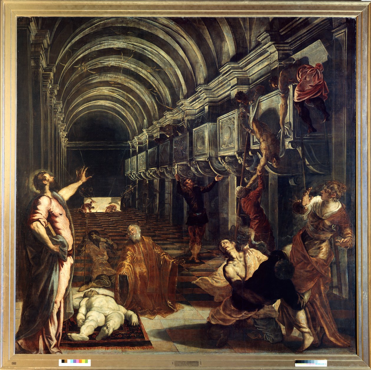 Upptäckten av Sankt Markus kropp av Jacopo Robusti Tintoretto