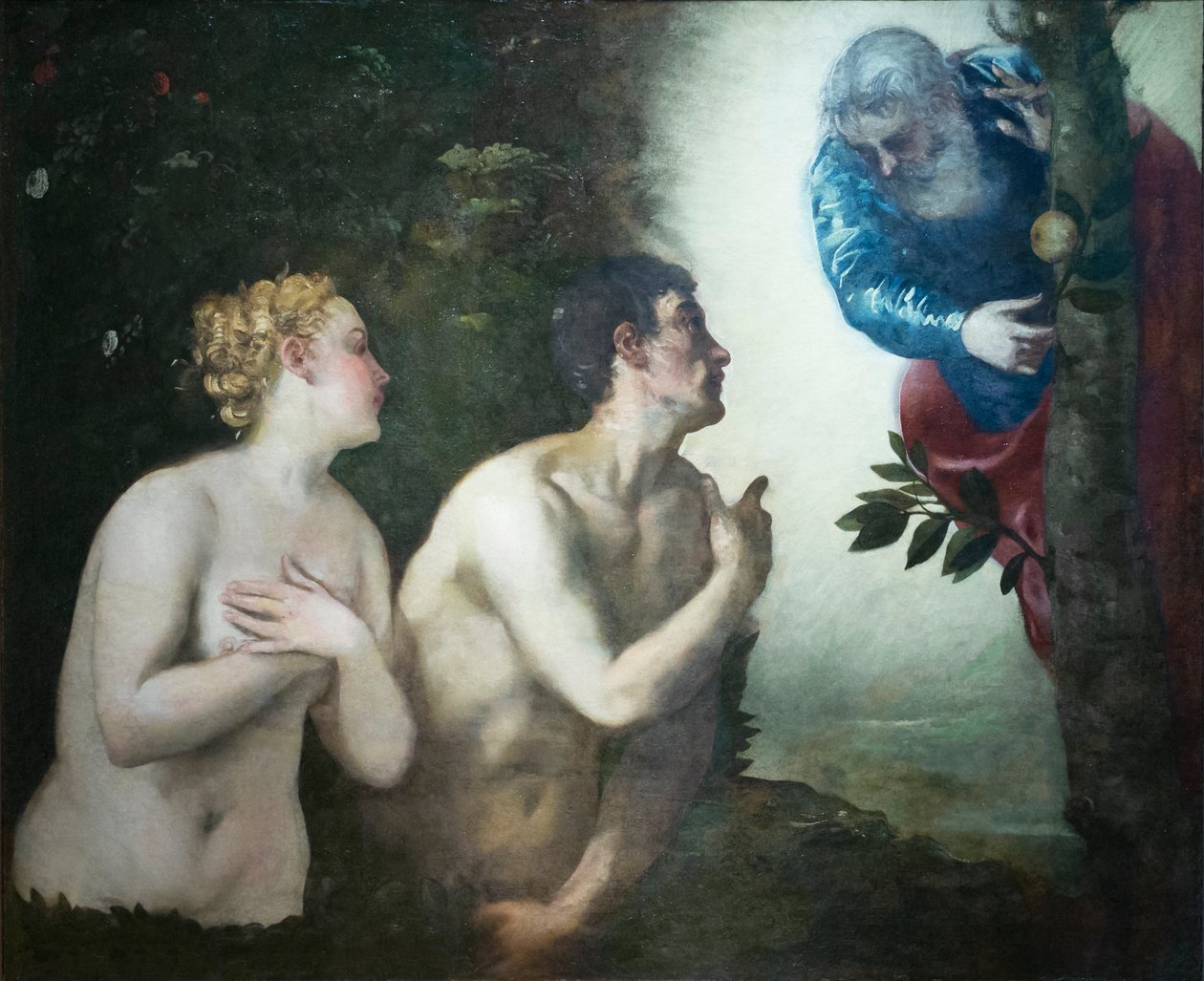 Utvisningen av Adam och Eva från Edens lustgård av Jacopo Robusti Tintoretto