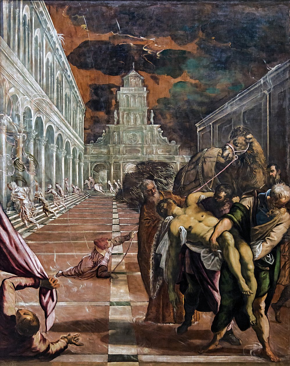 Transport av St. Markus kropp av Jacopo Robusti Tintoretto