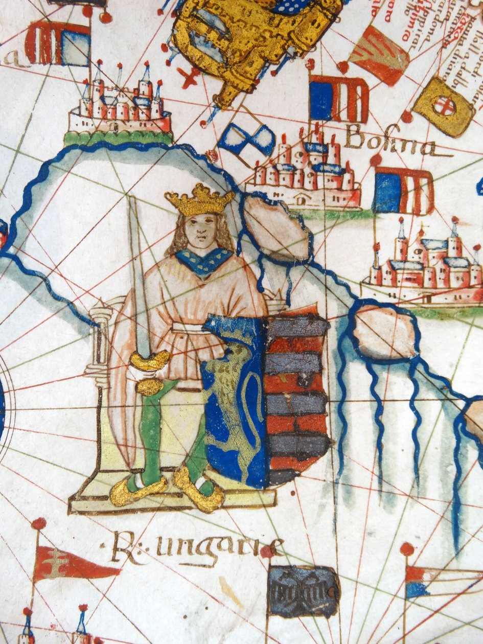 Renässanskarta över Europa, Jacopo Russo (efter), 1528 av Jacopo Russo