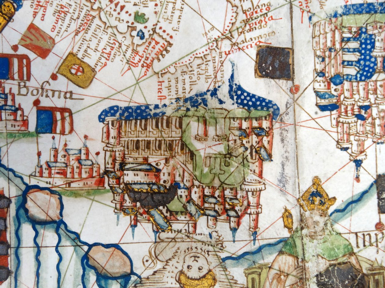Renässanskarta över Europa, Jacopo Russo (efter), 1528 av Jacopo Russo