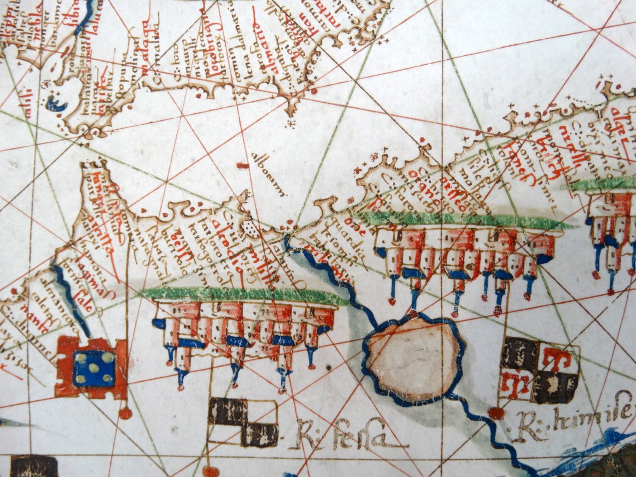 Renässanskarta över Europa, Jacopo Russo (efter) 1528 av Jacopo Russo
