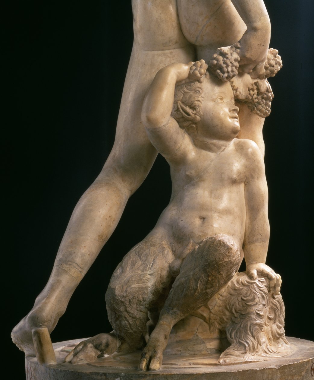 Bacchus, detalj av nedre halvan, skulptur av Jacopo Sansovino (1486-1570) (marmor) (se även 79847) av Jacopo Sansovino
