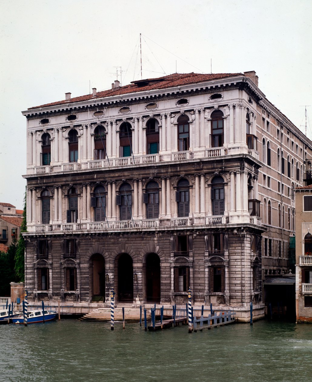 Fasad av Corner della Ca Grande-palatset av Jacopo Sansovino