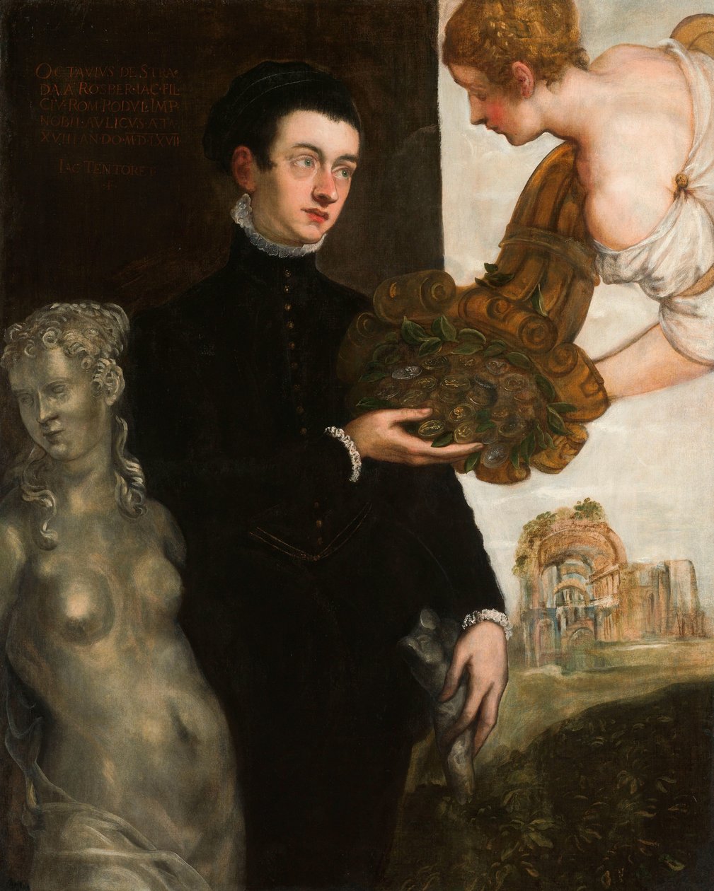 Porträtt av Ottavio Strada av Jacopo Tintoretto