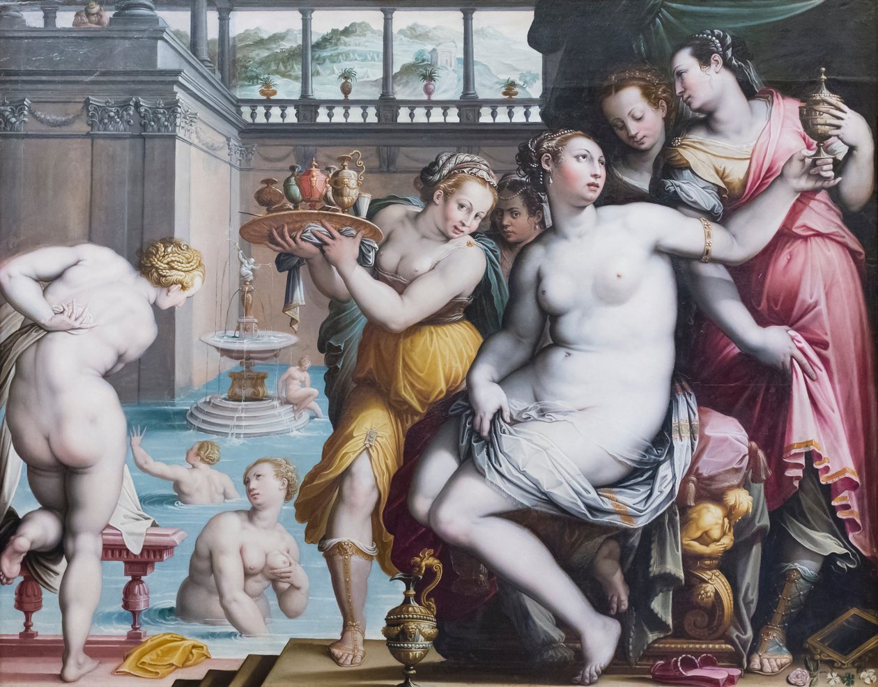 Batseba vid sitt bad av Jacopo Zucchi