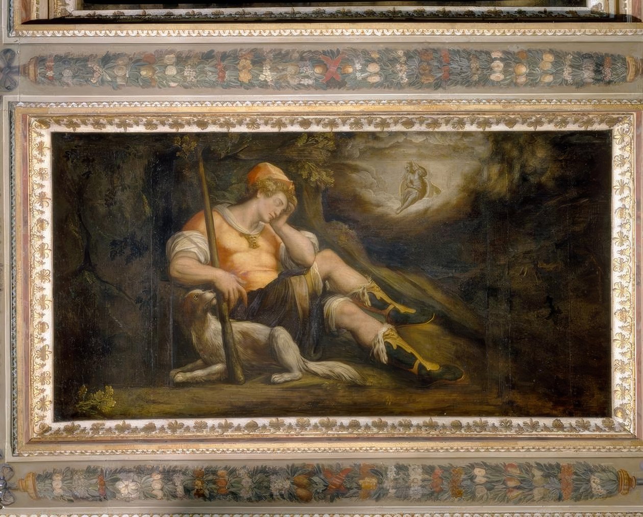 Diana och Endymion av Jacopo Zucchi