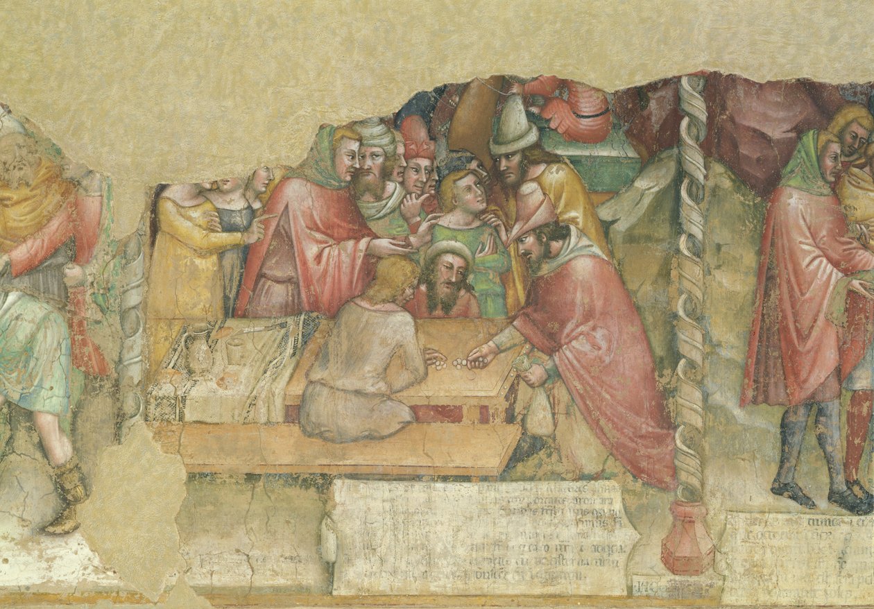 Joseph såld av sina bröder (fresk) av Jacopo da Bologna
