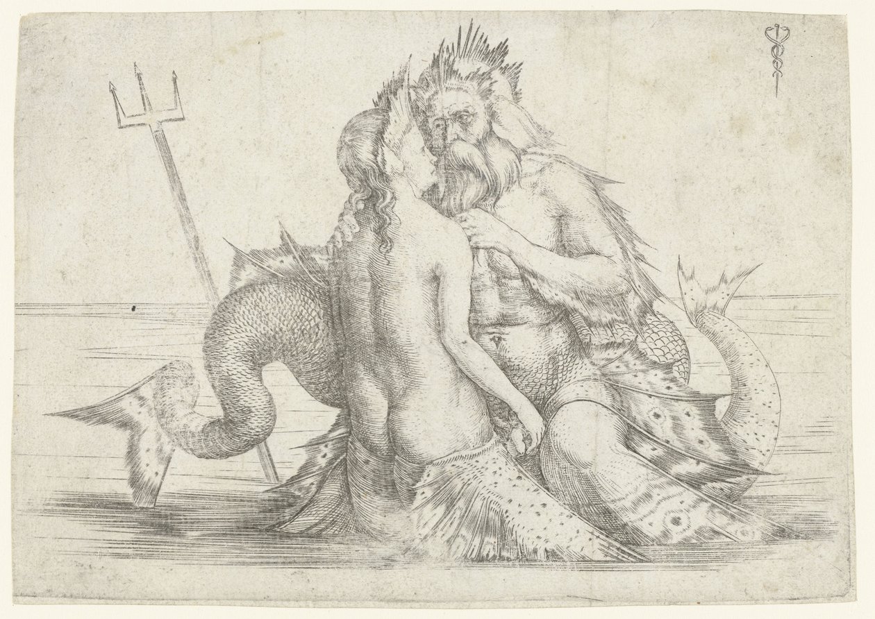 Triton och Nereid i omfamning av Jacopo de