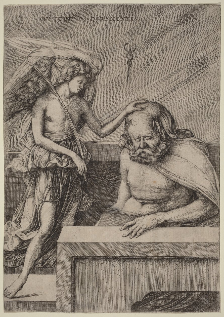 Vakta oss medan vi sover (Skyddsängeln) av Jacopo de