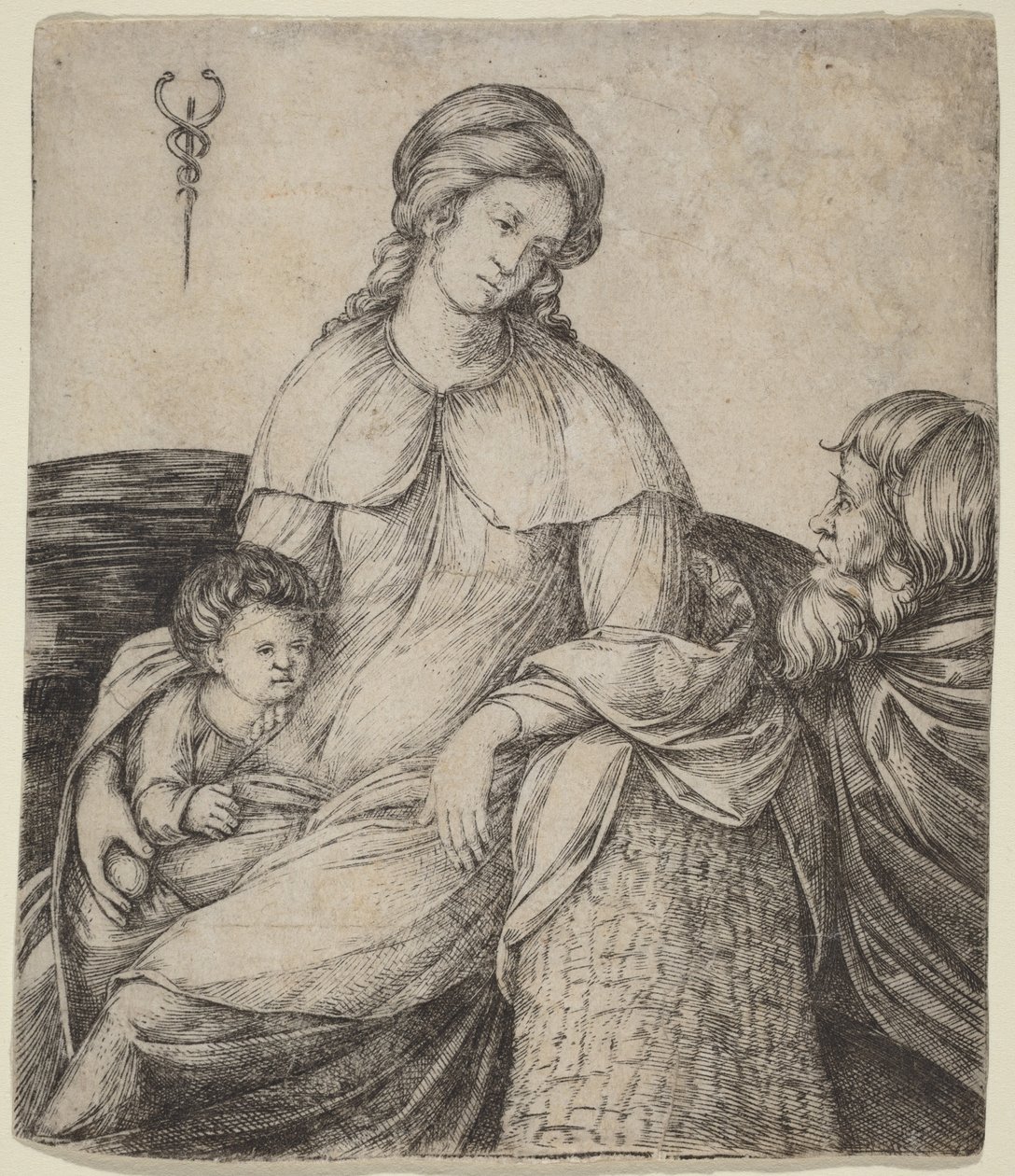 Den heliga familjen av Jacopo de