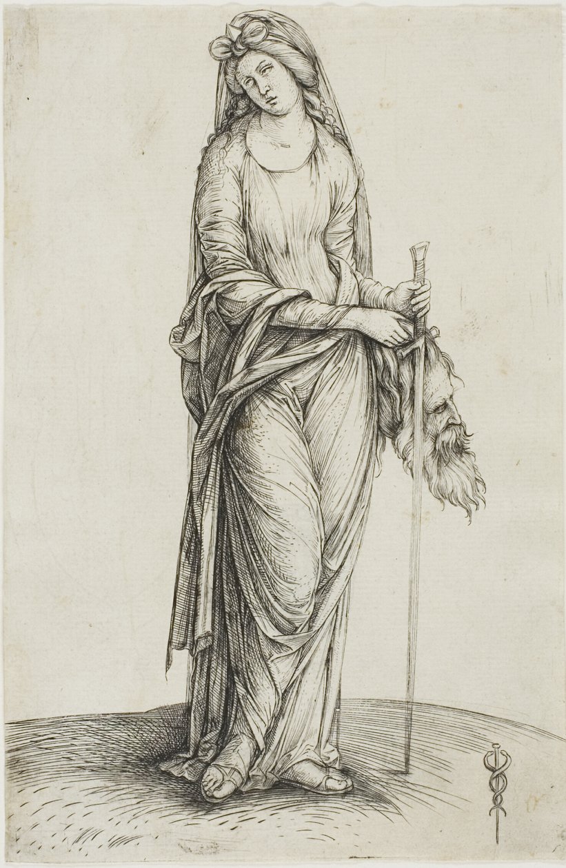 Judith håller Holofernes huvud av Jacopo de