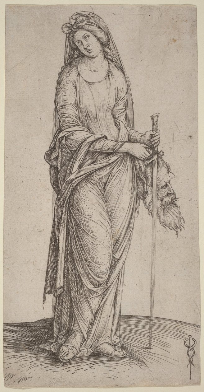 Judit med Holofernes huvud i handen av Jacopo de