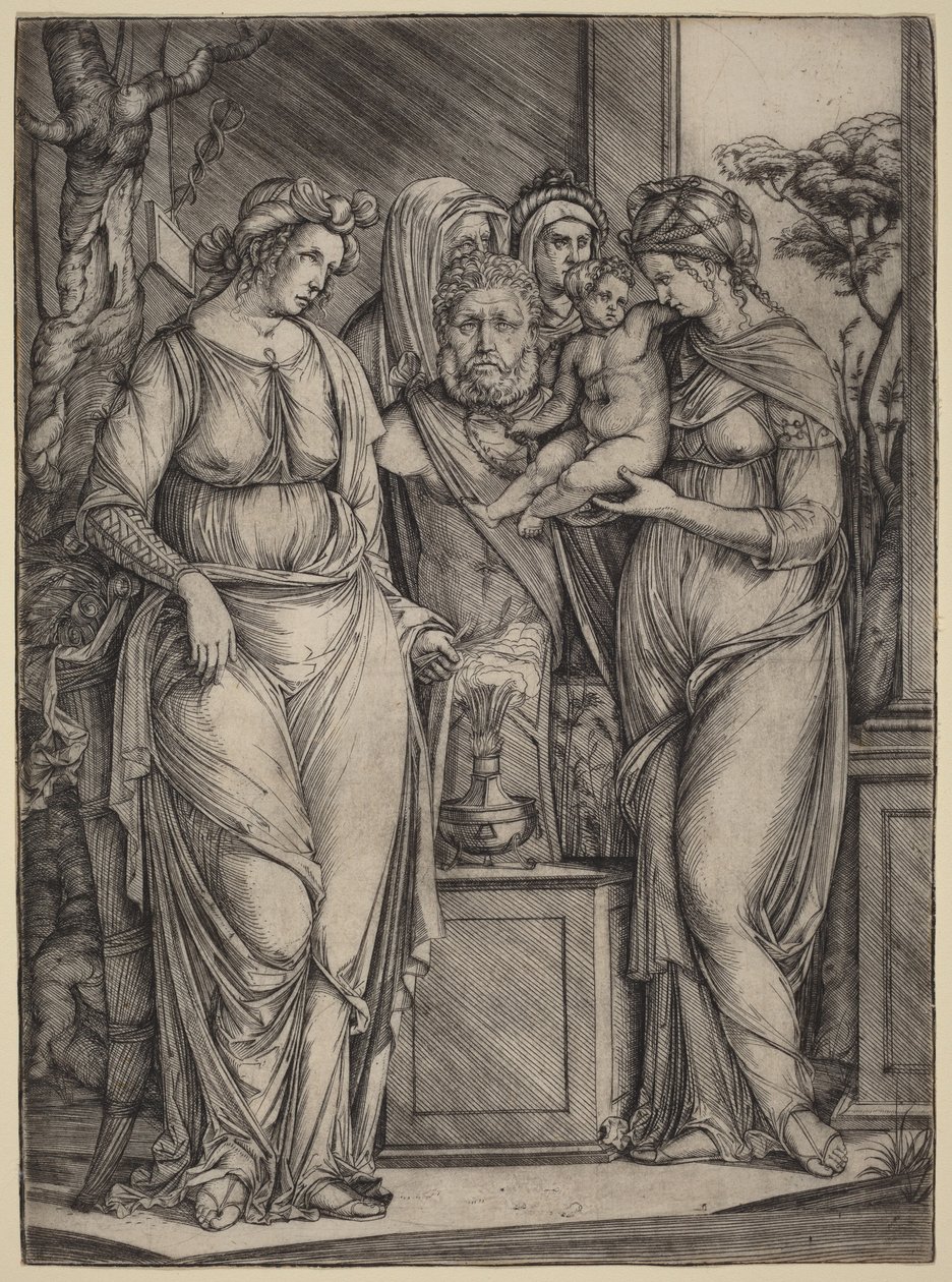 Ett stort offer till Priapus av Jacopo de