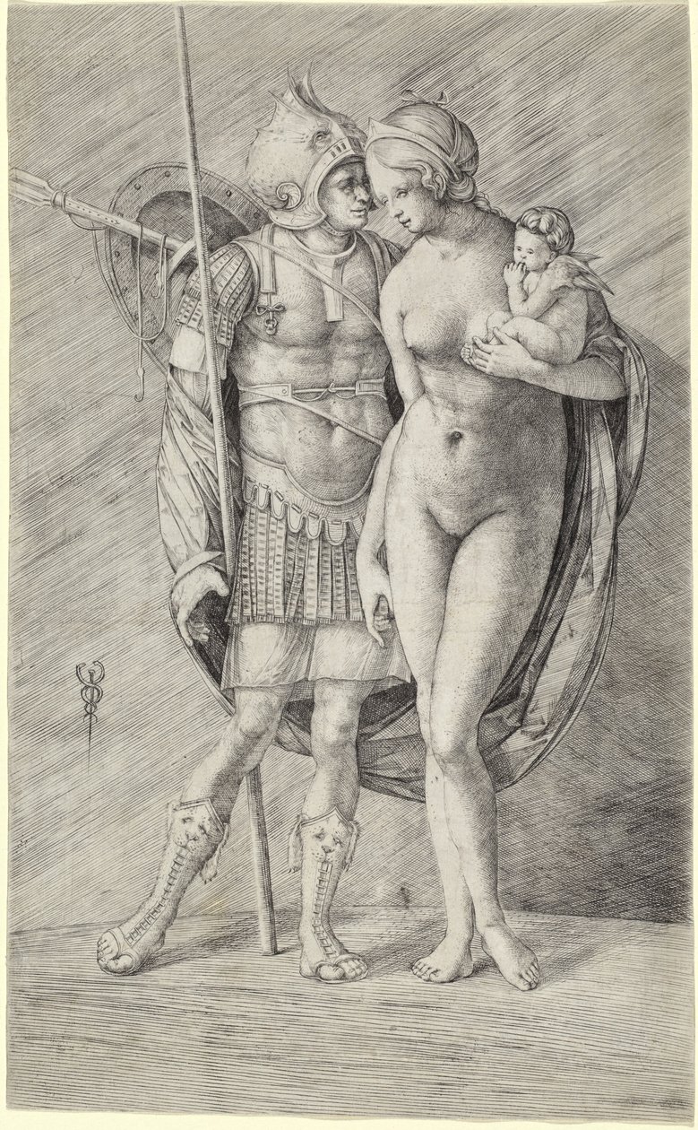 Mars och Venus, ca. 15091516. av Jacopo de Barbari