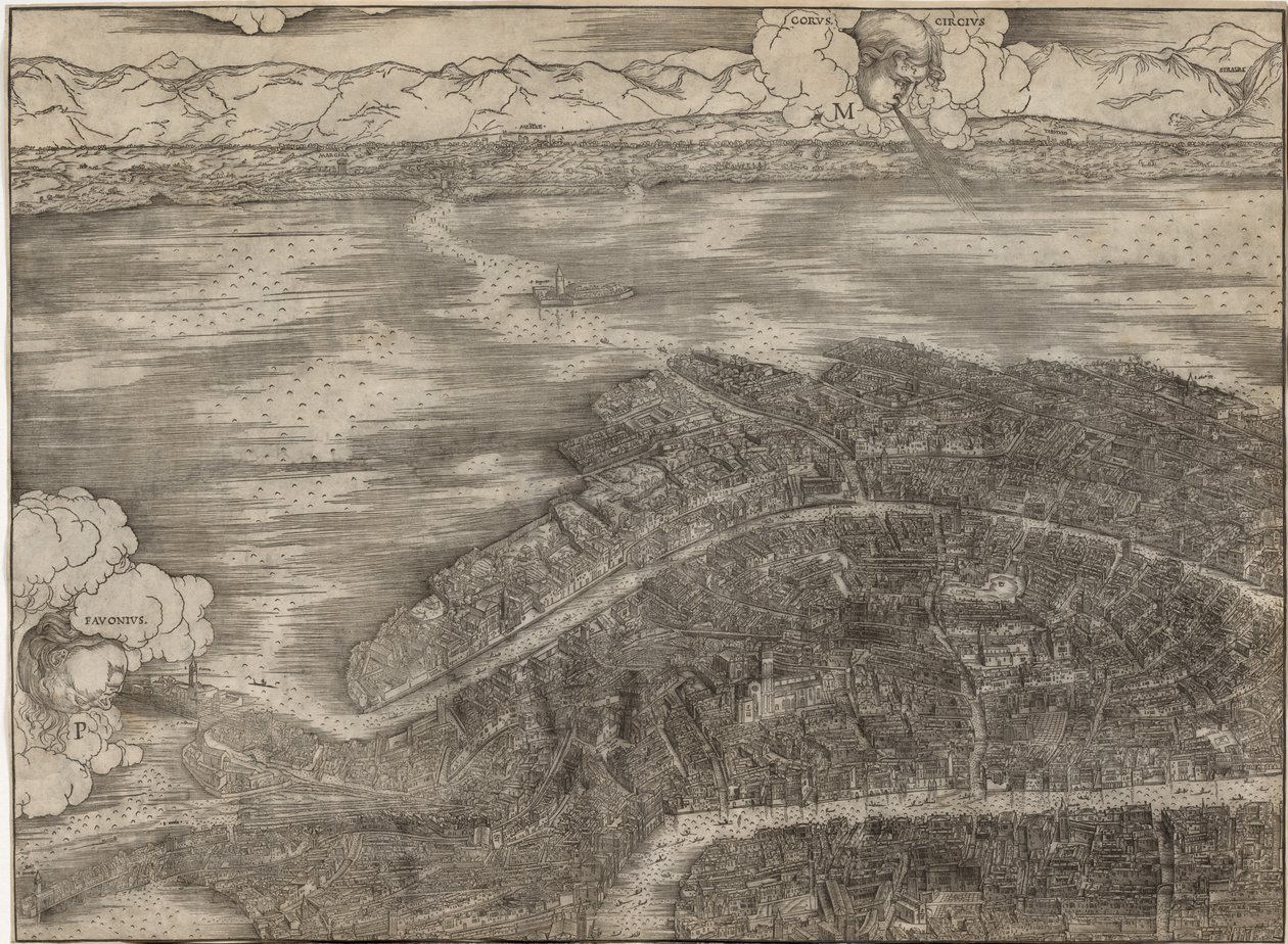 Utsikt över Venedig av Jacopo de