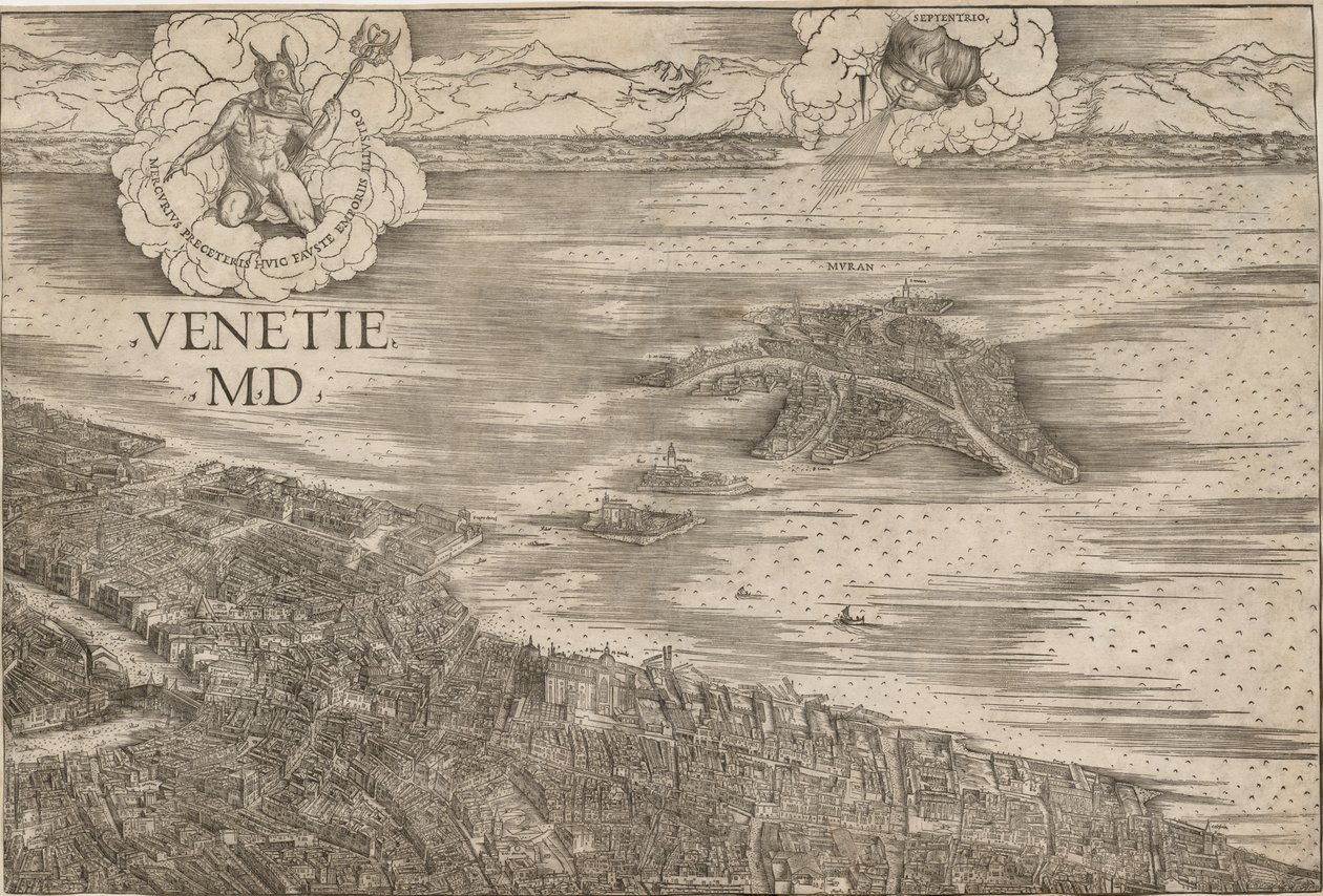 Utsikt över Venedig av Jacopo de