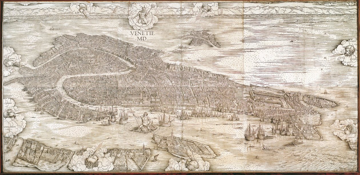 Utsikt över Venedig av Jacopo de