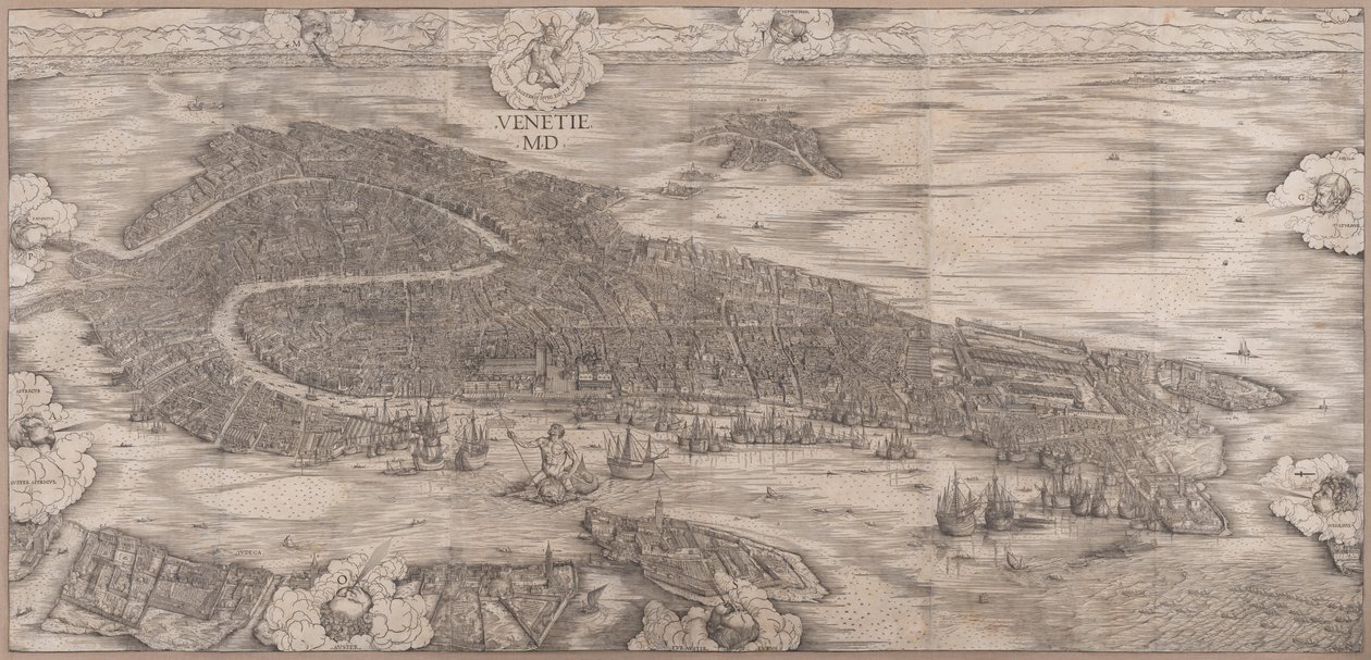 Utsikt över Venedig av Jacopo de