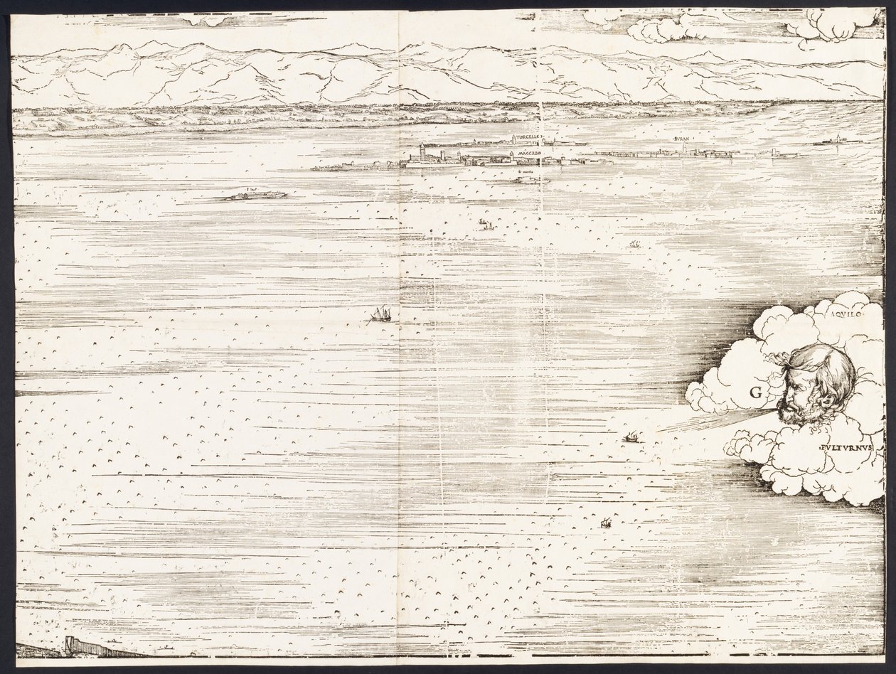 Utsikt över Venedig [övre högra kvarteret], 1500. av Jacopo de Barbari