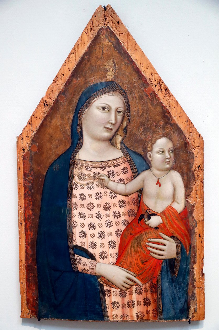 Jungfru och barn, ca 1337-39 av Jacopo del Casentino