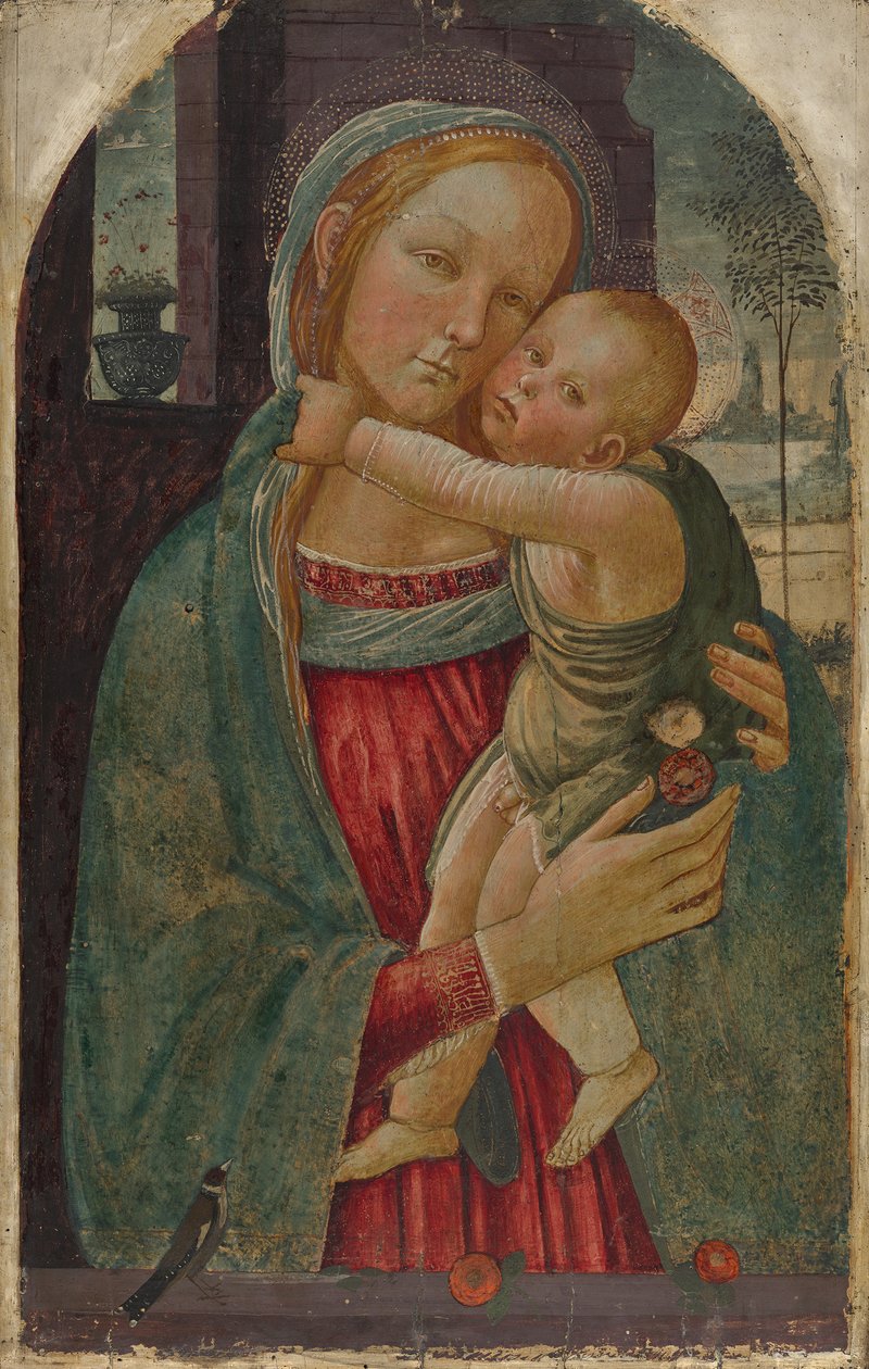 Maria med barnet av Jacopo del Sellaio