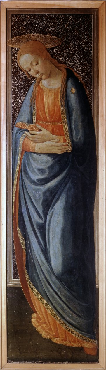 Predelle av Annunciationen som representerar Jungfrun av Jacopo del Sellaio