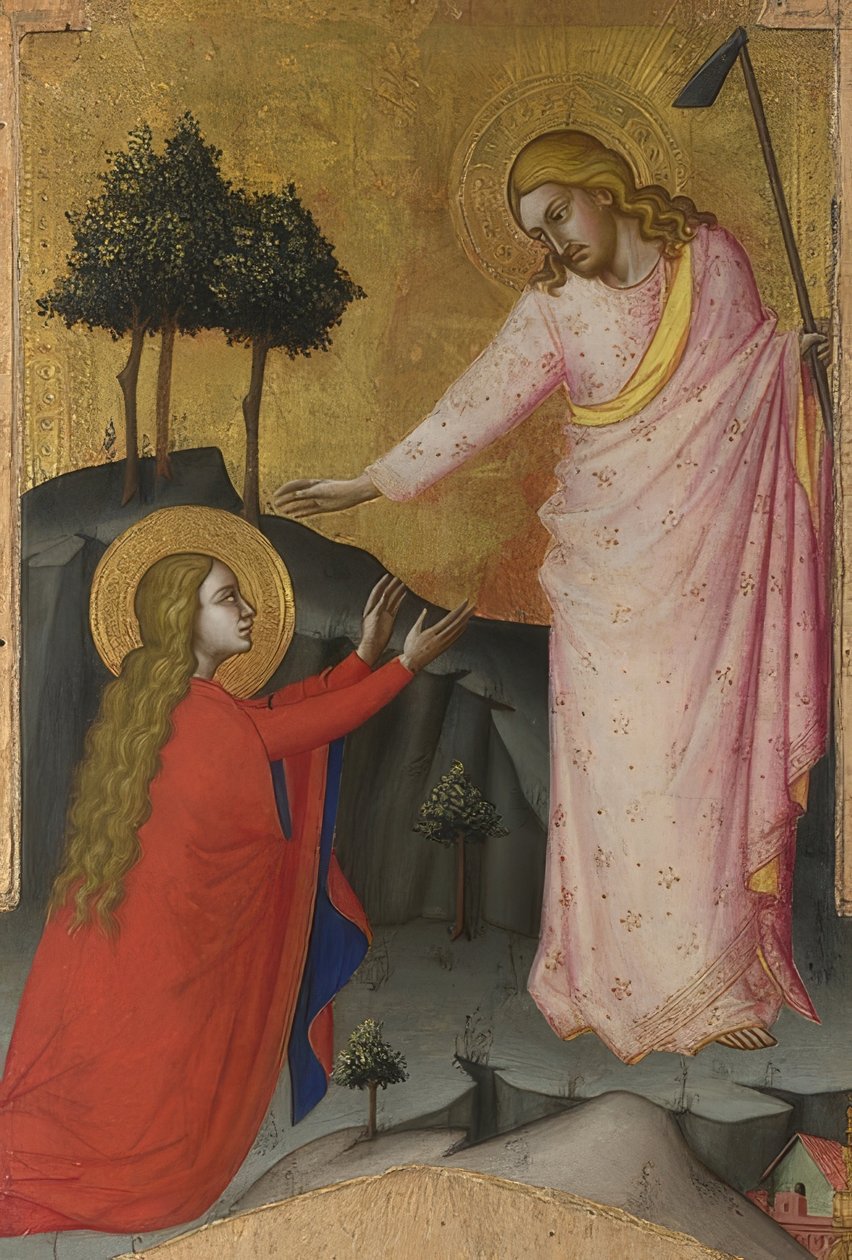 Rör mig inte. Um 1368-70 av Jacopo di Cione