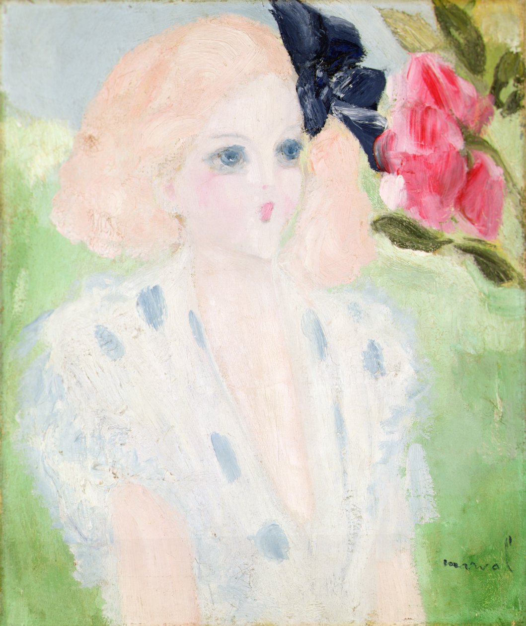 Porträtt av Cendrillon, ca 1929 (olja på duk) av Jacqueline Marval