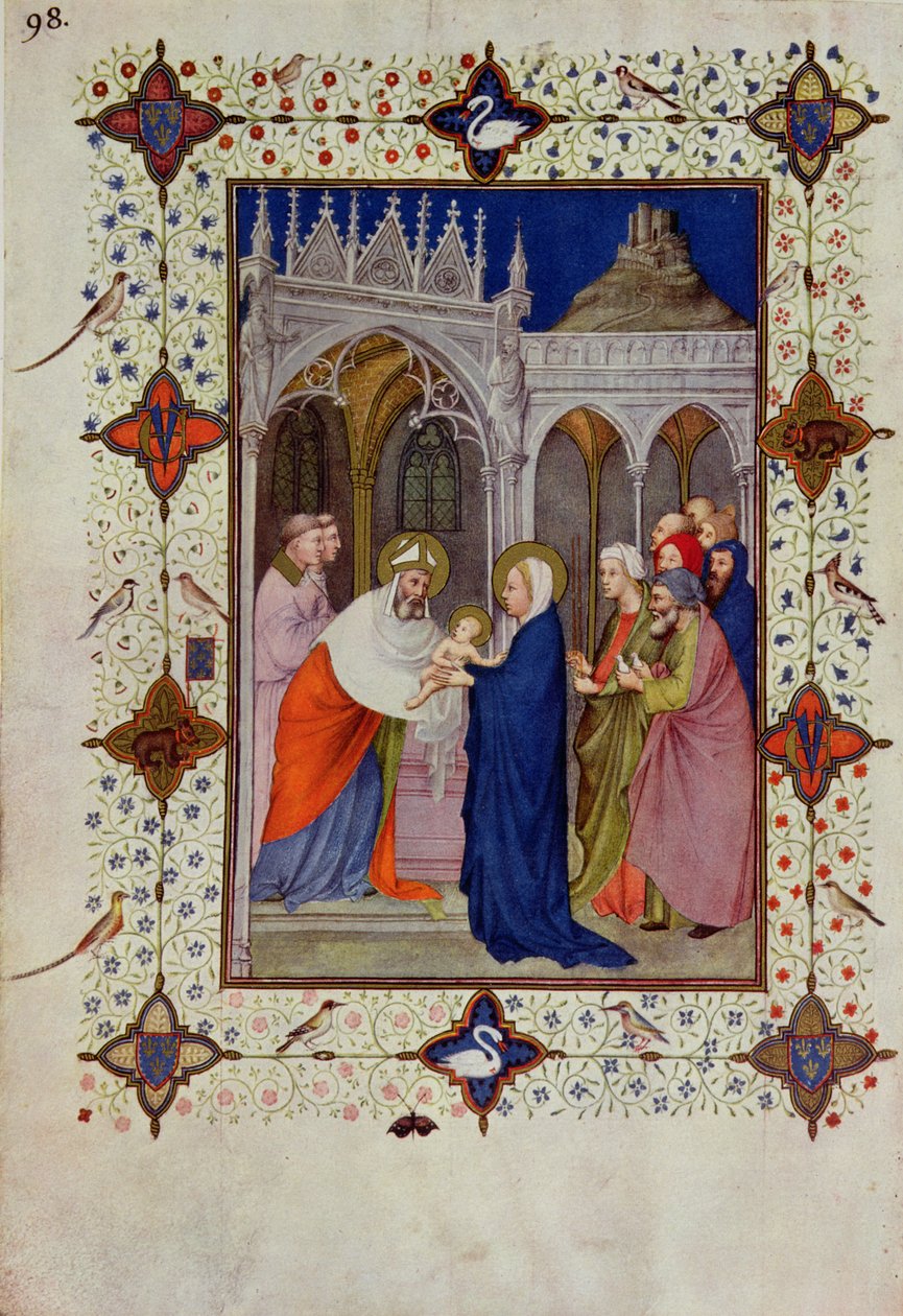 MS 11060-11061 Timmar för Notre Dame: Inga, presentationen i templet, från 