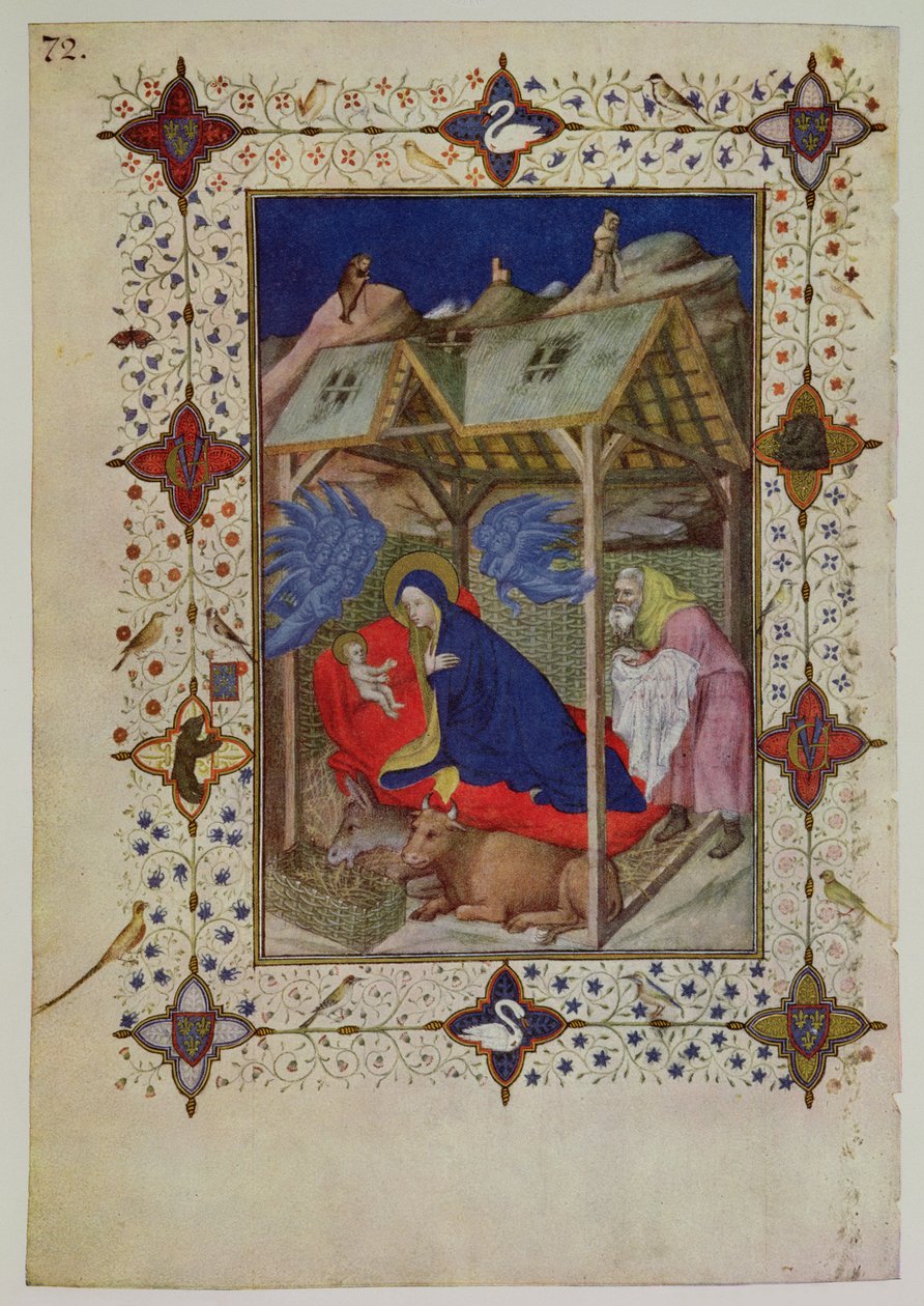 MS 11060-11061 Hours of Notre Dame: Prime, The Birth of Christ, från 