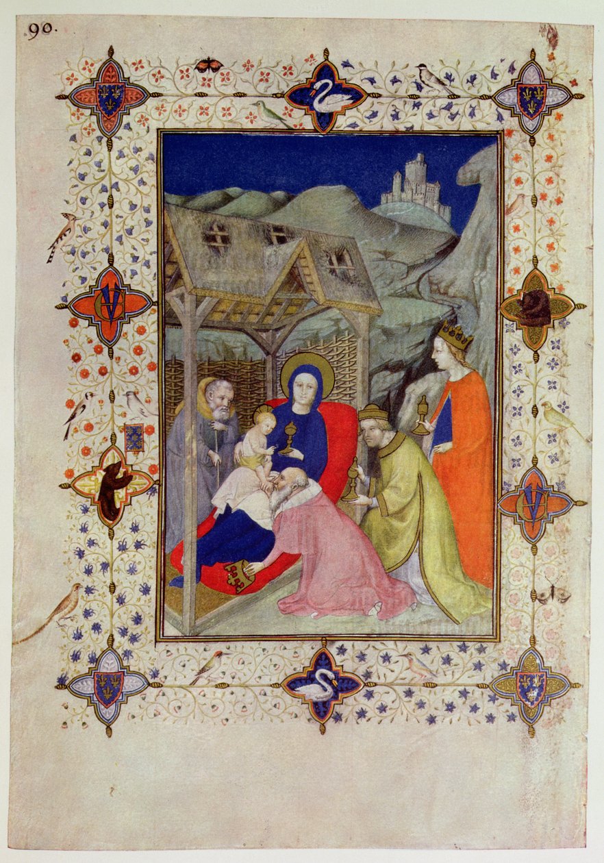MS 11060-11061 Hours of Notre Dame: Sext, Adoration of the Magi, från 