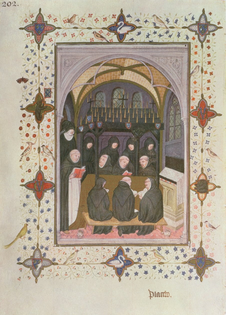 MS 11060-11061 De dödas kontor: begravningsceremonier av Jacquemart de Hesdin