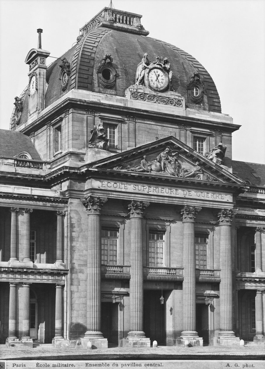 Ecole Militaire, huvudpaviljongen, 1751-73 av Jacques Ange Gabriel